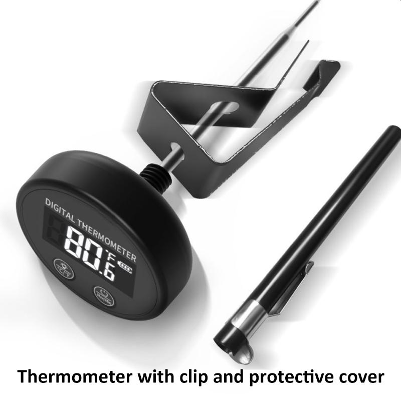 

-20-300°C Пищевой термометр Термометр для молока, чая, кофе Датчик из нержавеющей стали Водонепроницаемый тестер температуры Кухонные аксессуары