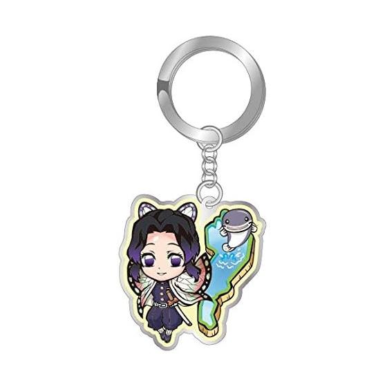 Demon Slayer: Kimetsu no Yaiba Local Metal Keychain Shinobu Kocho Shiga Limited Lake Biwa