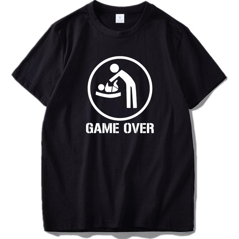 Eu Size 100 Cotton To Be Best Dad Game Over Father Day Gift Meaningful Design