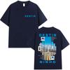 Rapper NINHO DESTIN Tour 2025 Graphic T Shirt Men's Summer Fashion Oversized Cotton T-shirts Vintage Hip Hop T-shirt Streetwear