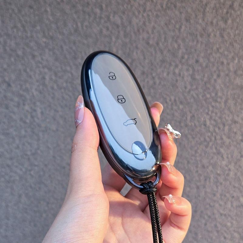 For Dongfeng Nammi 01 Car Key Case Cover Tpu Shell Remote Cover Shell Keychain Ring Housing Holder Fob Bag Car Styling