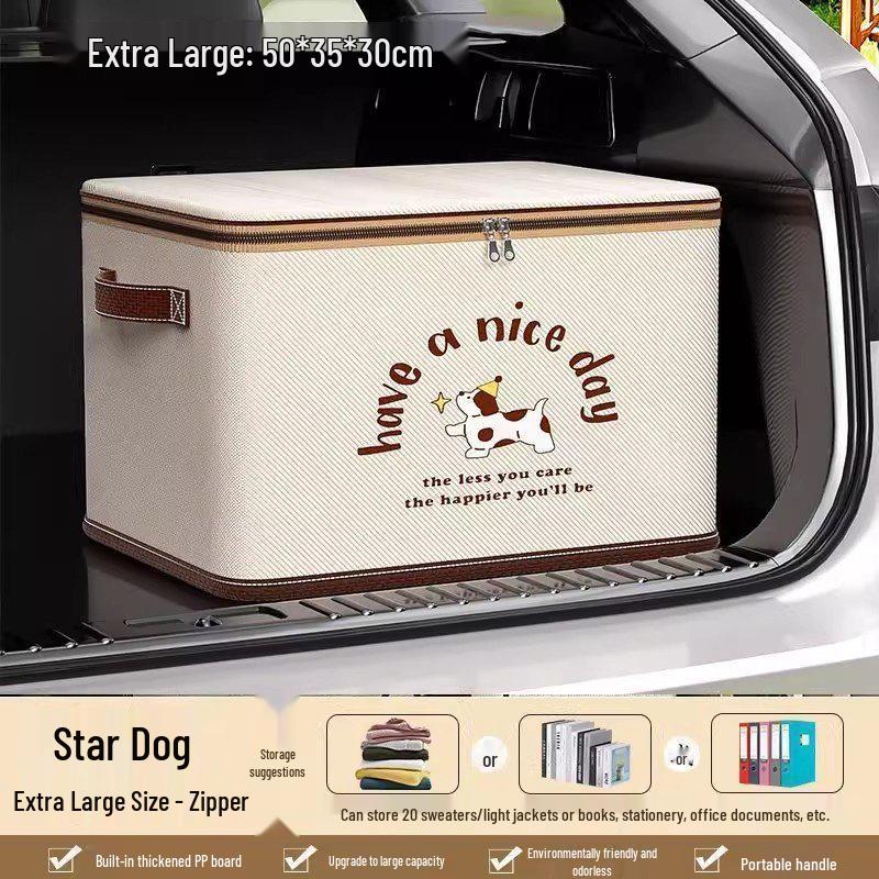 Foldable Car Trunk Organizer: Multi-Functional Storage Box with Large Capacity for Vehicle Interiors