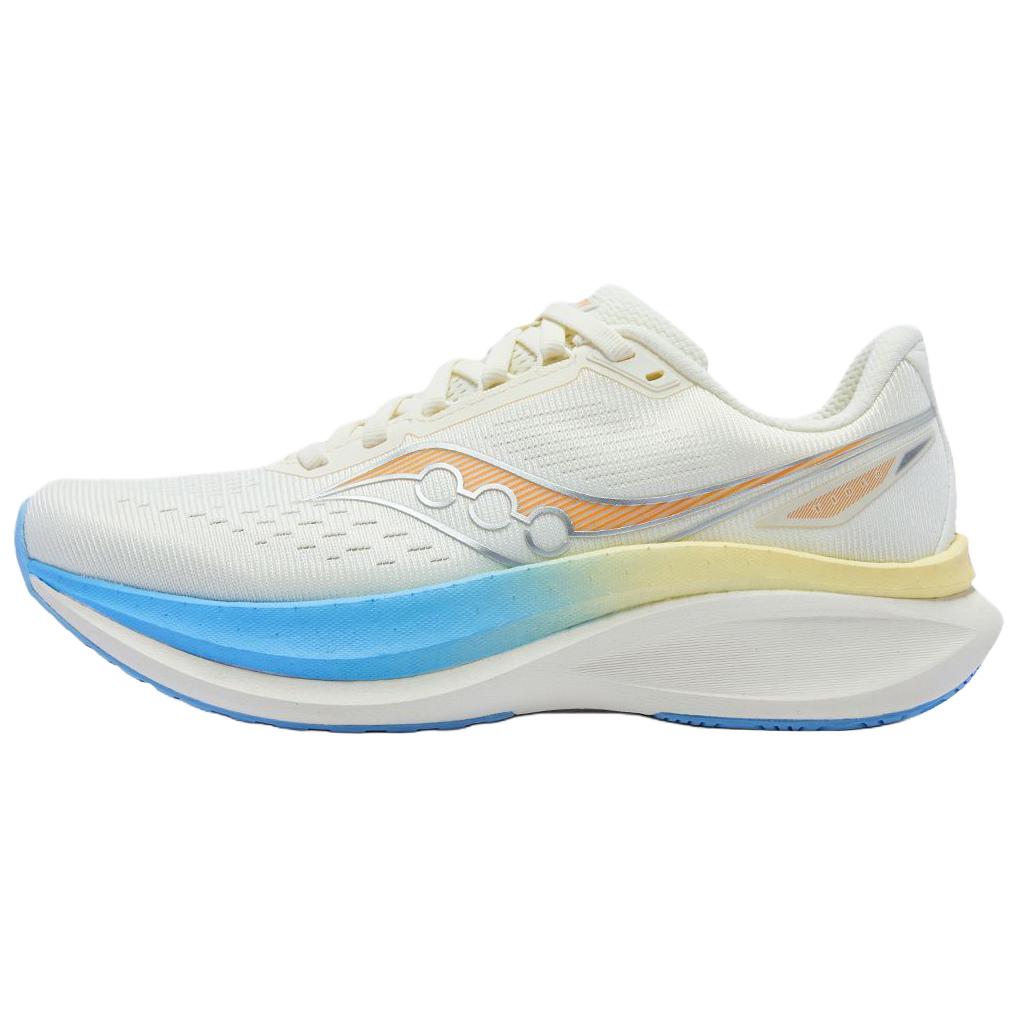

Saucony TIDE Wave 4 Breathable And Resilient Running Shoes Women s Beige Yellow Blue S18279-1 39