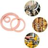 Copper Washer Gasket Assortment Kit M8/M10/M12/M14 Flat Seal Ring Set for Sump Plugs Oil Drain Bolts Automotive Plumbing Repair