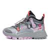 Li Ning Comfortable Versatile Wear-Resistant Mid-Top Outdoor Shoes Kids Shoes Glacier-Gray YKES006-4