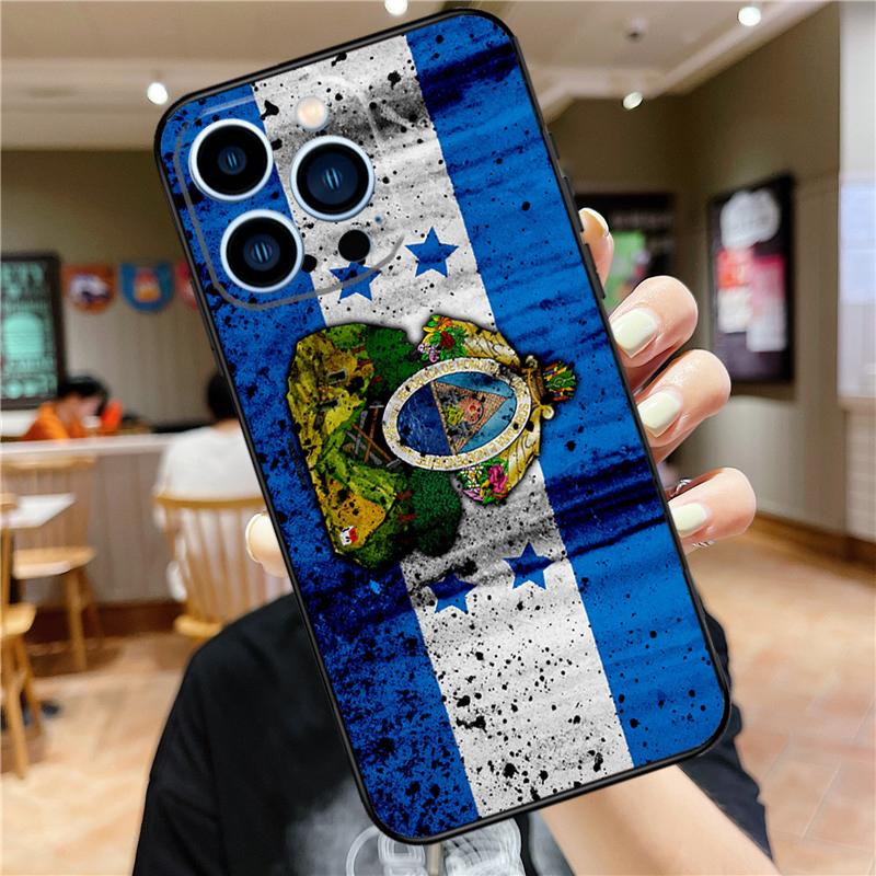 Honduras Flag Case For iPhone 17 Pro Max 16 15 14 11 12 13 Mini Plus 16e 17 Air Bumper Cover Accessories