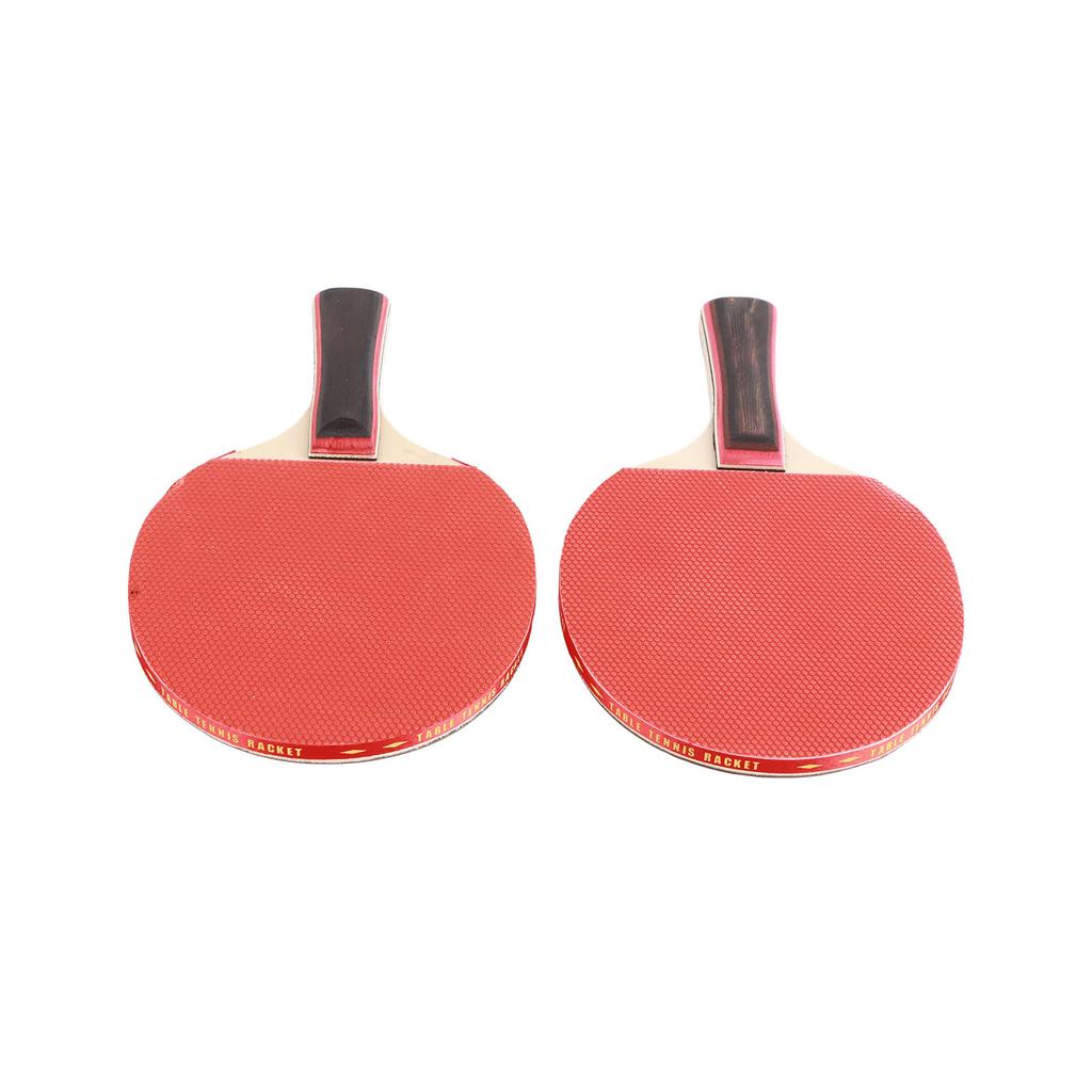 2PCS Table Tennis Paddles and ABS Balls Portable Basswood Handshake Table Tennis Rackets Accessories Set for