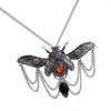 Punk Tandwielen Steen Kever Insect Mechanisch Victoriaans Ketting Antiek Zilver