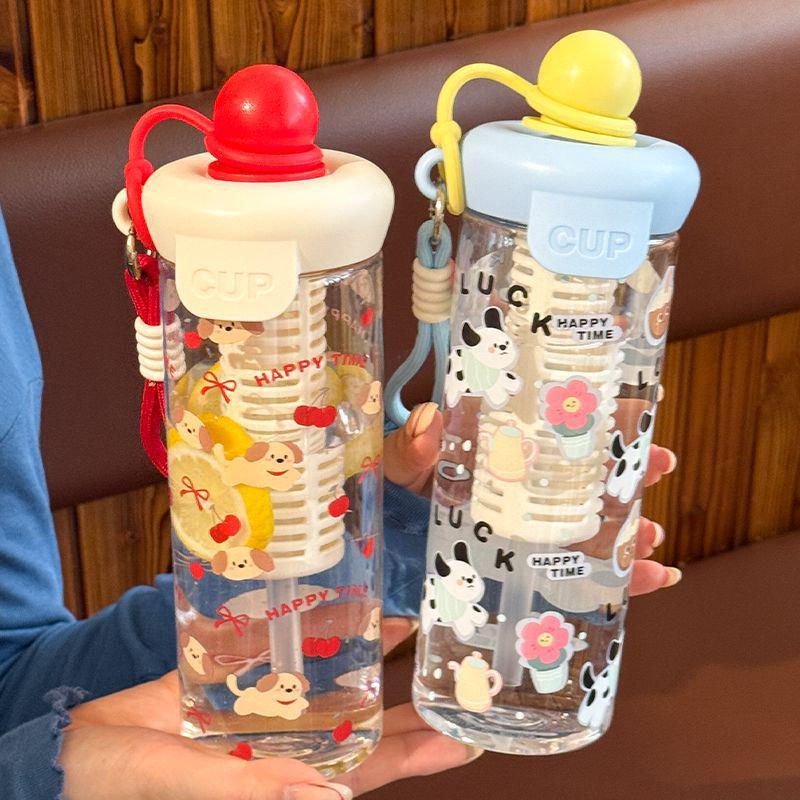 2026 High-Value Summer Large Capacity Cartoon Student Straw Water Cup