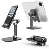 Foldable Mobile Phone Holder Three Sections Desktop Tablet Holder For IPhone IPad Samsung Xiaomi Universal Table Cellphone Stand