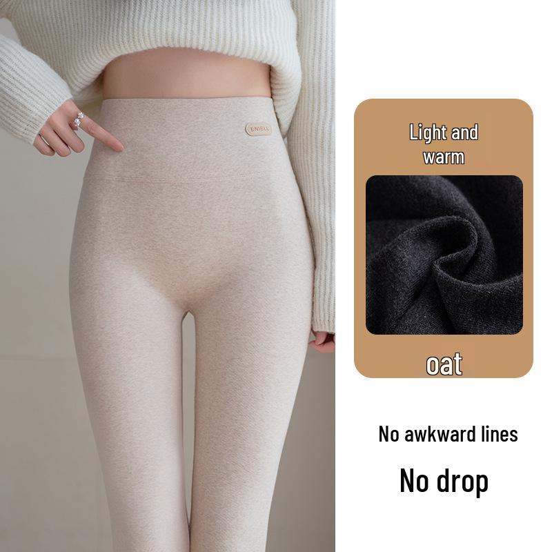 2026 Dames Zachte Lamswol Winddichte Katoenen Broek - Herfst/Winter Basislaag, Huidvriendelijk, Verdikt en Niet-Omvangrijk.