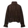 Womens French Style Casual Fashion Jacket Solid Color Short Outerwear Daily Wear