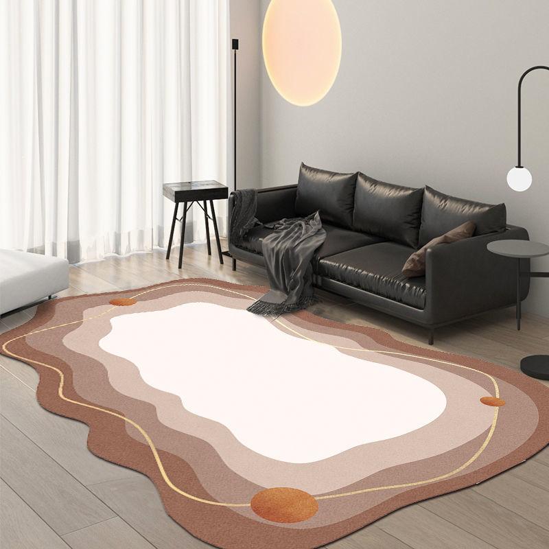 Skandynawski Dywan Luksusowy do Salonu Nowoczesny Prosty Styl Dekoracja Sypialni Dywan o Nieregularnym Kształcie Domowy Dywanik Miękki Mata Podłogowa na Dużą Powierzchnię