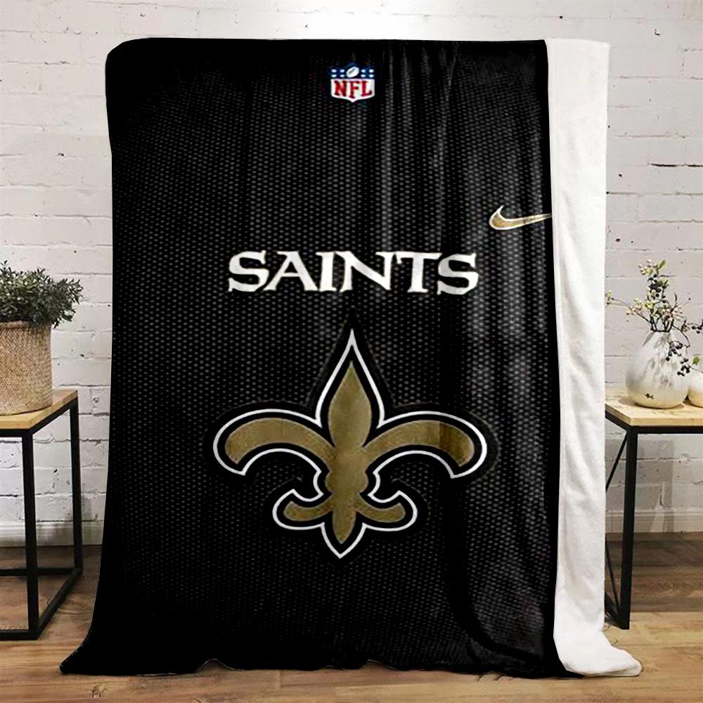 New Orleans Saints Logo Blanket Design Flannel blanket for bedroom, living room, sofa, and nap sofas