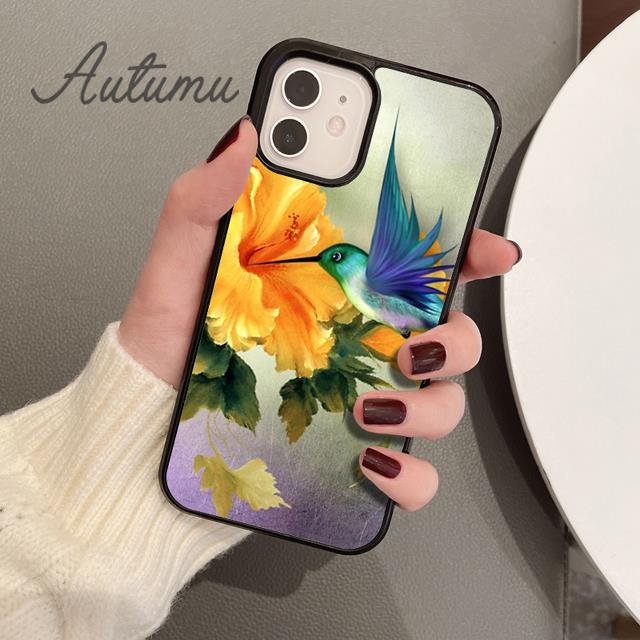Hummingbird Phone Case for iPhone 11 12 13 14 Pro Max Mini X XR XS SE 2020 6S 7 8 Plus Samsung Galaxy S21 S22 Cover Shell Coque