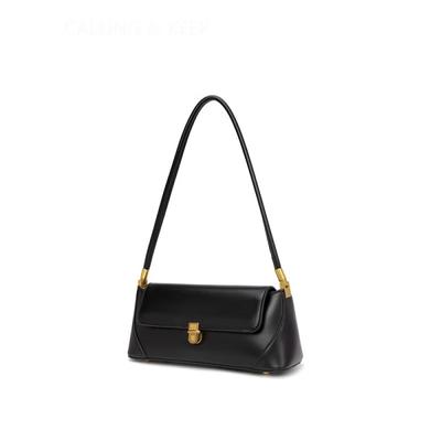Kadın çanta modası yeni niş trend koltuk altı çantası yabancı stil hissi retro baget çanta uzunluğu 28cm genişliğinde 9cm yüksekliğinde 11cm