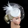 New British Vintage Mesh Wedding Headgear Top Hat Women's Ball Jockey Club Beret Stewardess Hat