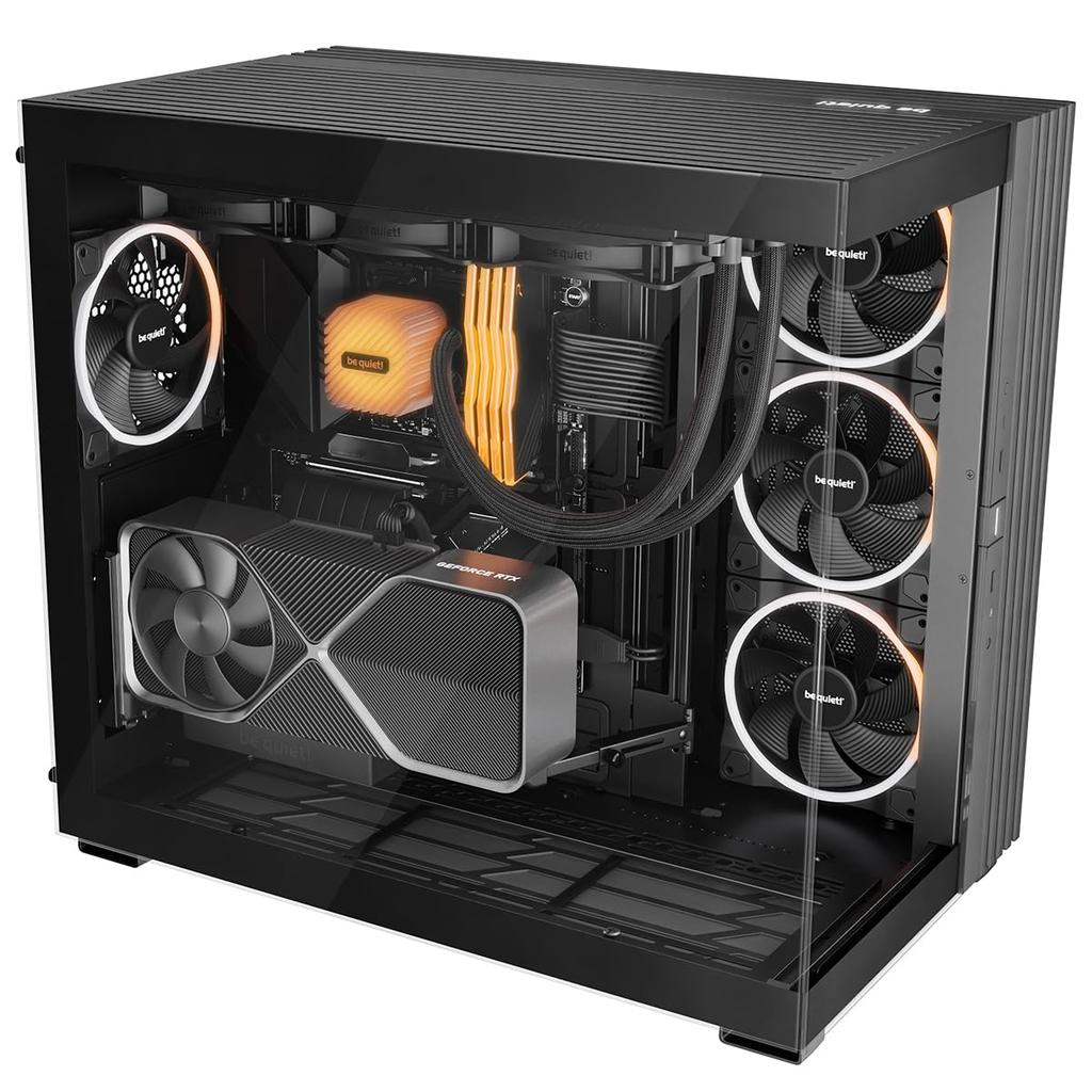 be quiet Full Tower PC Case E-ATX Pillarless Light Base 900 DX Black (Fanless) Domestic Authorized Distributor Product BGW69 LGT-BSE-900DXBK