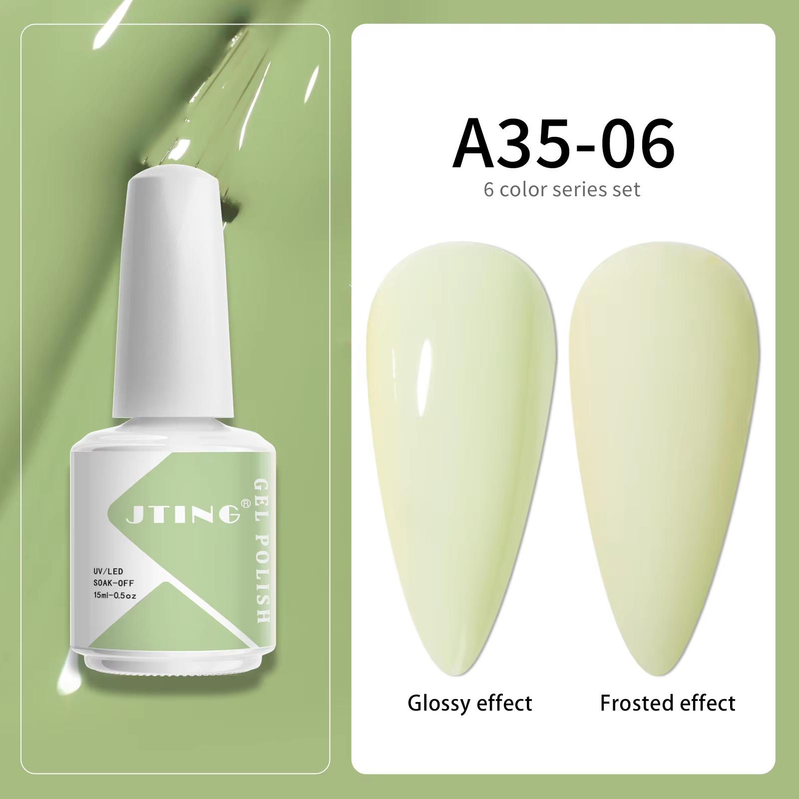 

JTING Бесплатный Дизайн Упаковки для Накладных Ногтей Эмаль Эмаль для Ногтей Гель-лак Полуперманентный Гель Эмаль Лак для Ногтей Набор 6 цветов