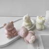 Cute Bear Silicone Candle Mold DIYs Handmade Soap Plaster Ice Cube Baking Mould Scented Candle Making for Birthday Party