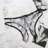 Sexy Lingerie Women's Underwear Embroidered Hollow Mesh Seductive Thong Panties Underpants G Strings Crotchless Bandage Underwear Lingerie for Women