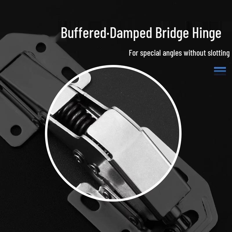 Zlevněné skládací skříňové panty s tlumením bez vrtání