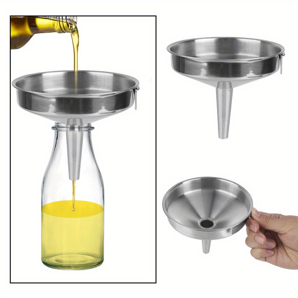 Metal Funnel For Canning Kitchen Tools Kitchen Accessories Wide Mouth Funnels Bar Wine Beer Oil Flask Funnel