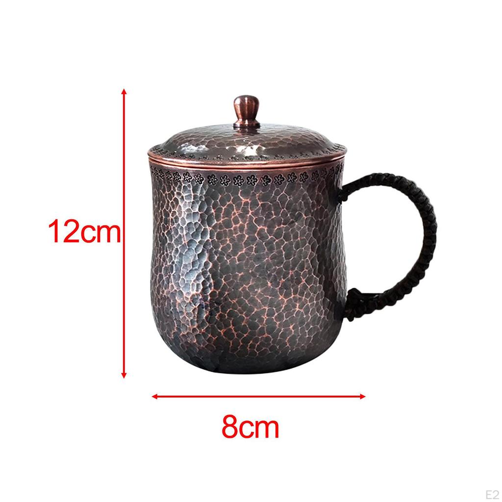 Copper Mug Masrapa Cup with Handle and Lid Moscow Mules for Home Coffee Shop