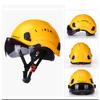 Casco di sicurezza ABS traspirante Cantiere Costruzione di potenza con occhiali Leader Supervisore Personalizzazione anti-smash