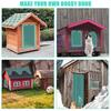 Pet House Door Curtain Windproof Dustproof Waterproof Soft PVC Anti-static Light Green Striped Transparent Door Cover Pet Supplies