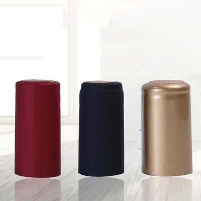 100 Pcs Shrink Bottle Sleeve Pvc Capsules Family Accessories Seal Cover Black Top Red Heat Self Made