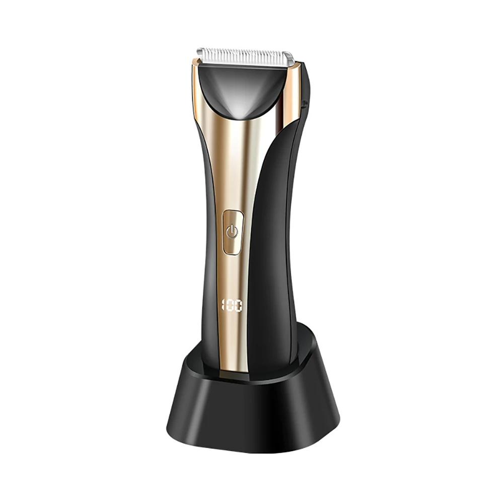 Intimate Pubic Hair Removal for Men Electric Groin Trimmer Male Shaver for Sensitive Areas Waterproof Safety Razor Body Hair