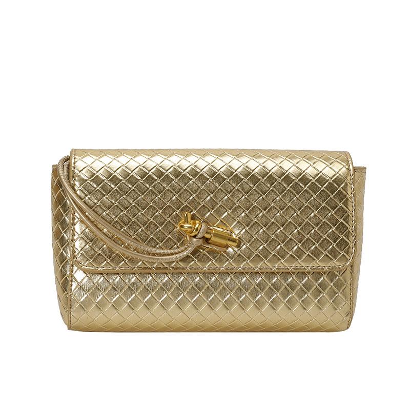 Persönlichkeit Trendtasche Damen Sommer neue Mode Textur Handtasche Schulter Umhängetasche gewebte Damentasche