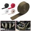 5M Roll Fiberglass Heat Shield Motorcycle Exhaust Header Pipe Heat Wrap Tape Thermal Protection Exhaust Pipe Insulate