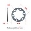 5mm 1.8" Long Replacement Universal Custom Accessories  Drive for Electric Scooter Bicycle