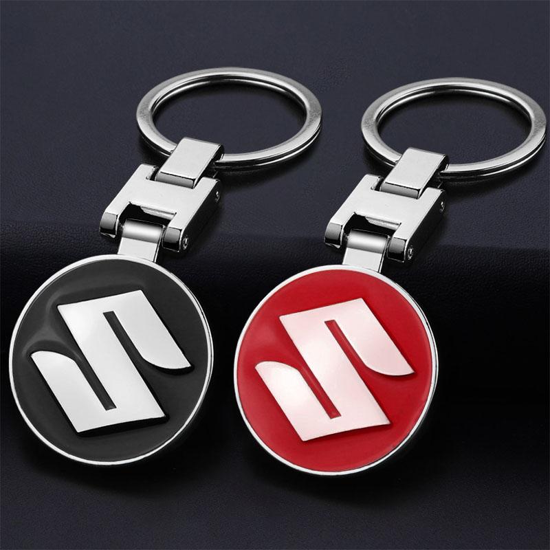 Car Keychain Car Emblem Gift with Key Ring Auto Accessories for Suzuki Grand Vitara ALTO Ciaz IGNIS Jimny Samurai XL-7