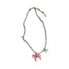 Cute Enamel Pony Pendant Necklace Trendy Blogger Inspired Jewelry Gift Sweet Style Layering Chain For Women