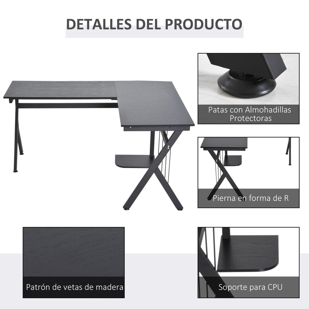 Computer Desk, Wooden Corner Angle, for Office, Home, School