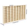 80 Grids for Hot Wheels Diecast Car Matchbox 1/64 Wood Display Shelf Toy Storage