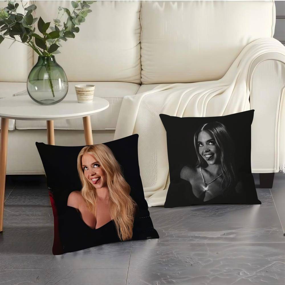 Actor Sydney Sweeney Cushion Cover Car Throw Pillow Case For Sofa Car Christmas Gift