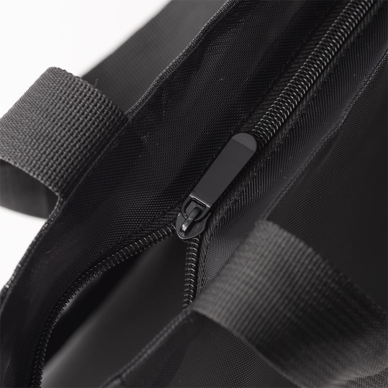 

Сумка из нейлоновой сетки большой вместимости, портативная сумка через плечо для шопинга, пляжа или отдыха на природе