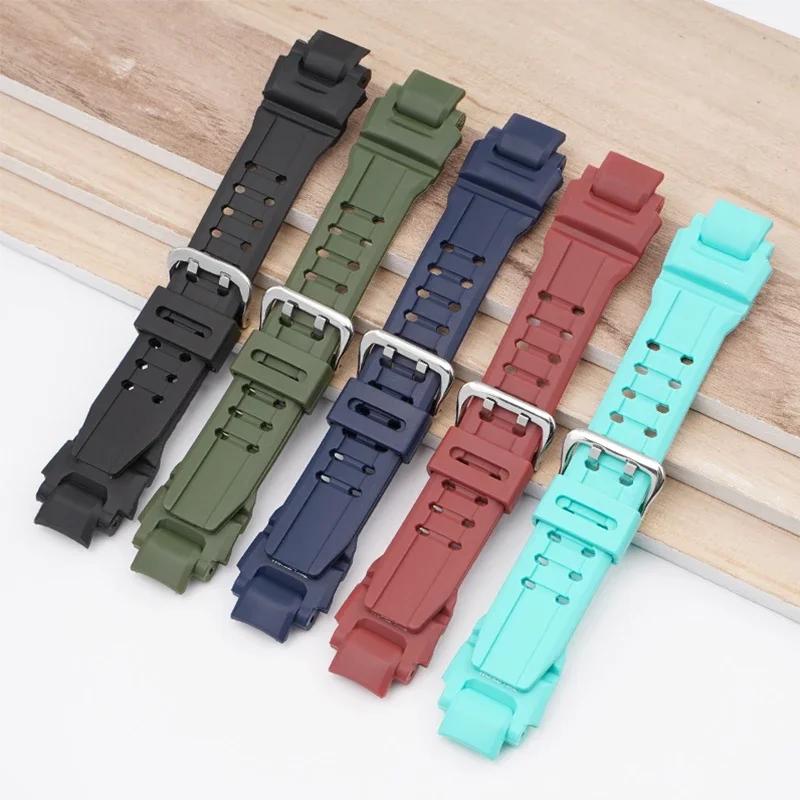 For Casio G-SHOCK GW-4000 GA-1000 GW-A1000 GW-A1100 G-1400 Strap TPU Silicone Diving Waterproof Sport Watch Band Bracelet Men