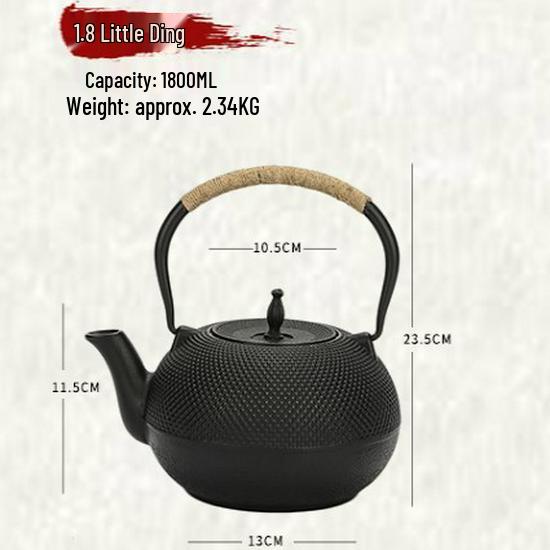 Small Cast Iron Kettle Teapot for Stove-Top Use