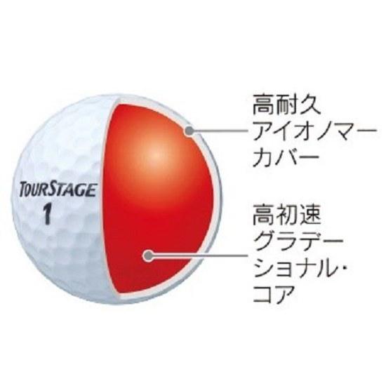 BRIDGESTONE Golf Balls TOURSTAGE Extra Distance 1 dozen (12 pieces) Yellow White Pearl 1-5
