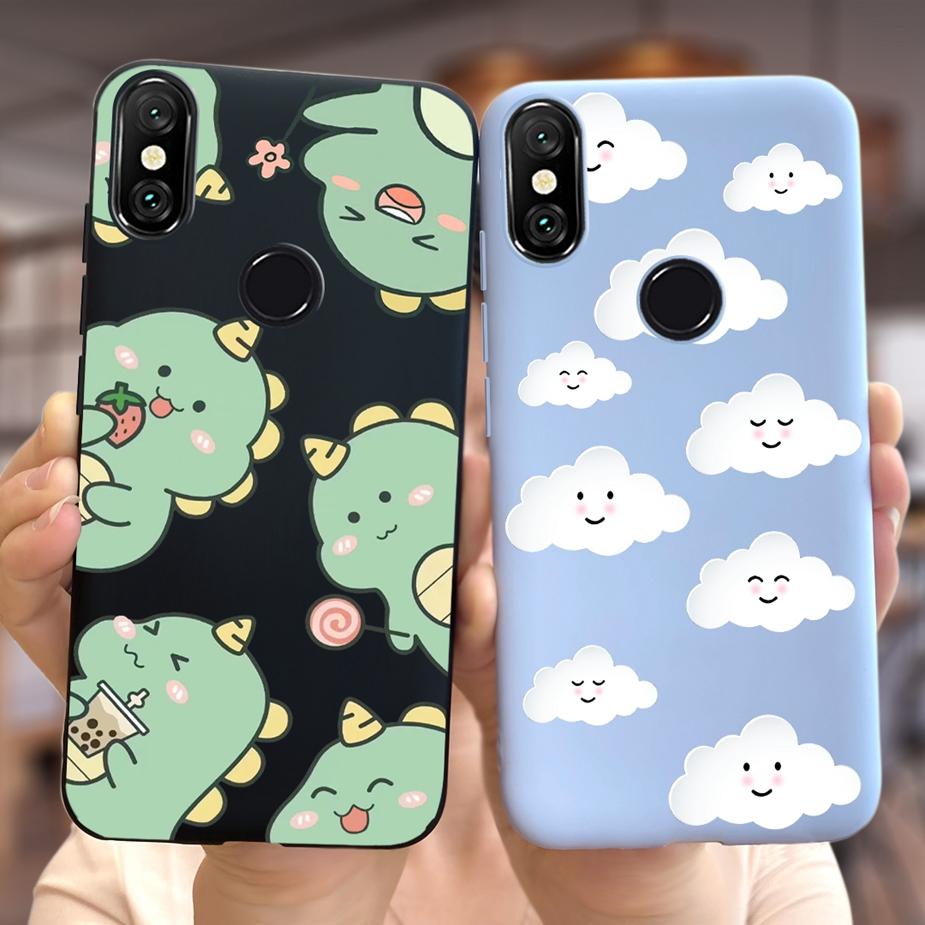 For Xiaomi Redmi 6 Pro Case Cute Dinosaur Cartoon Cover Soft Silicone Phone Case For Xiaomi Redmi Note 6 Pro Note6 Fundas Bumper