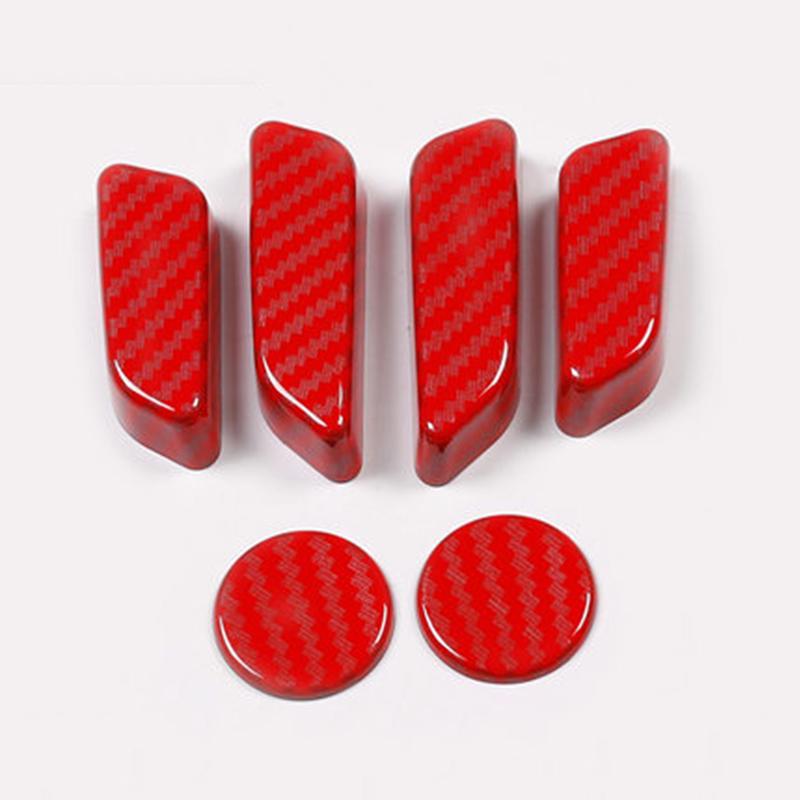 6pcs Car Seat Adjustment Knob Button Switch Trim for Tesla Model 3 Y Model3 ModelY 2017 - 2022 Cover ABS Chrome