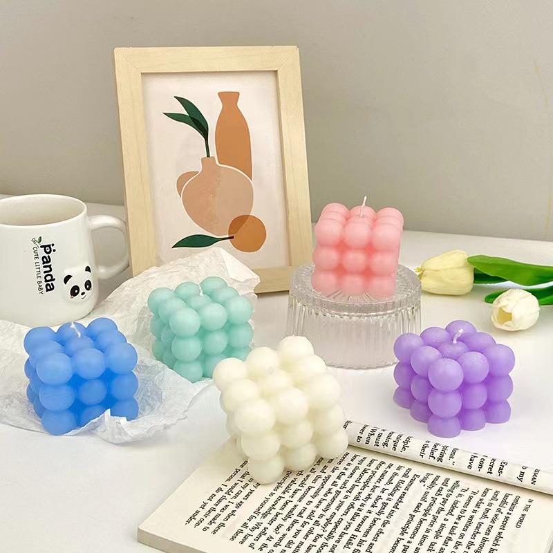 Creative Rubik's Cube Aromatherapy Candles Souvenirs Without Romantic Plant Essential Oil Scent Candles