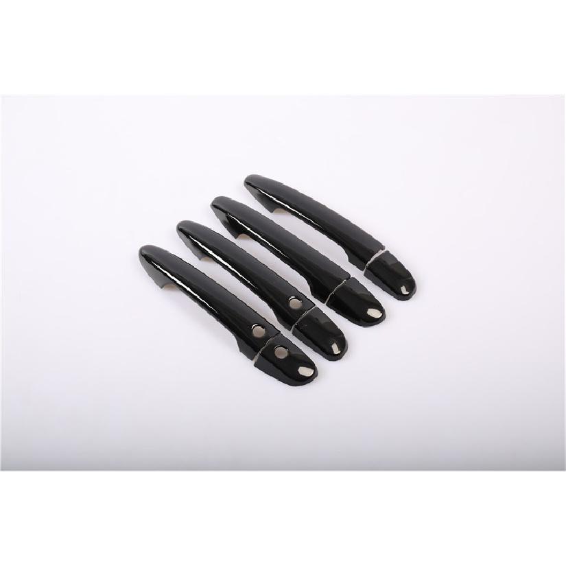 Applicable15-22MazdaCX9 CX-9Handle Door Outer Handle Stickers Carbon Fiber Pattern Bright Black Shell
