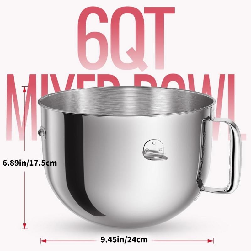Mixers Bowl Cover Mixer Bowl Blender Lid Blender Bowl Replacement Part Blender Cover Mixers Lid for 6QT Stand Mixers