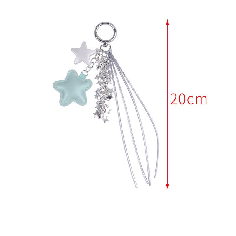 Brelok Gwiazda Y2K Słodki Brelok z Chwostem Gwiazda Uchwyt na Kluczyki Samochodowe Zawieszka do Torby Dziewczęcej Dekoracja na Prezent dla Najlepszej Przyjaciółki